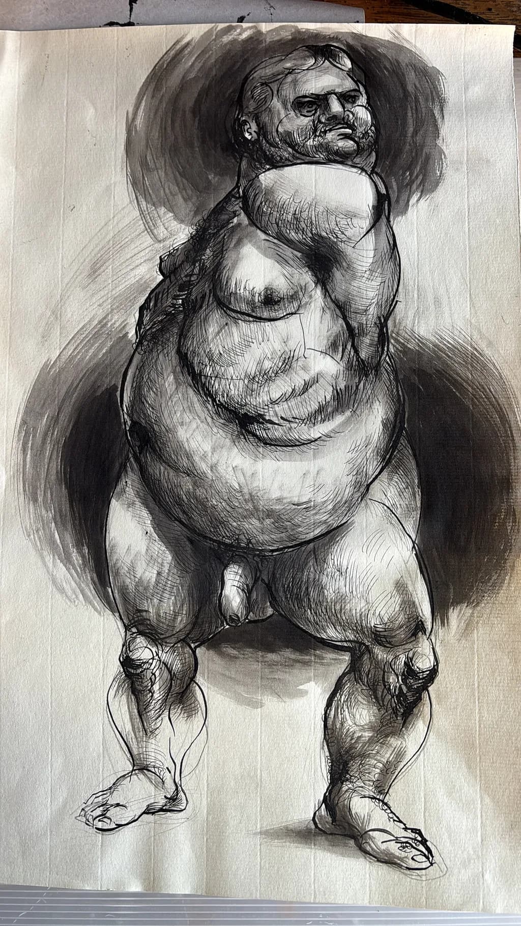 Bearded Man in Ink
