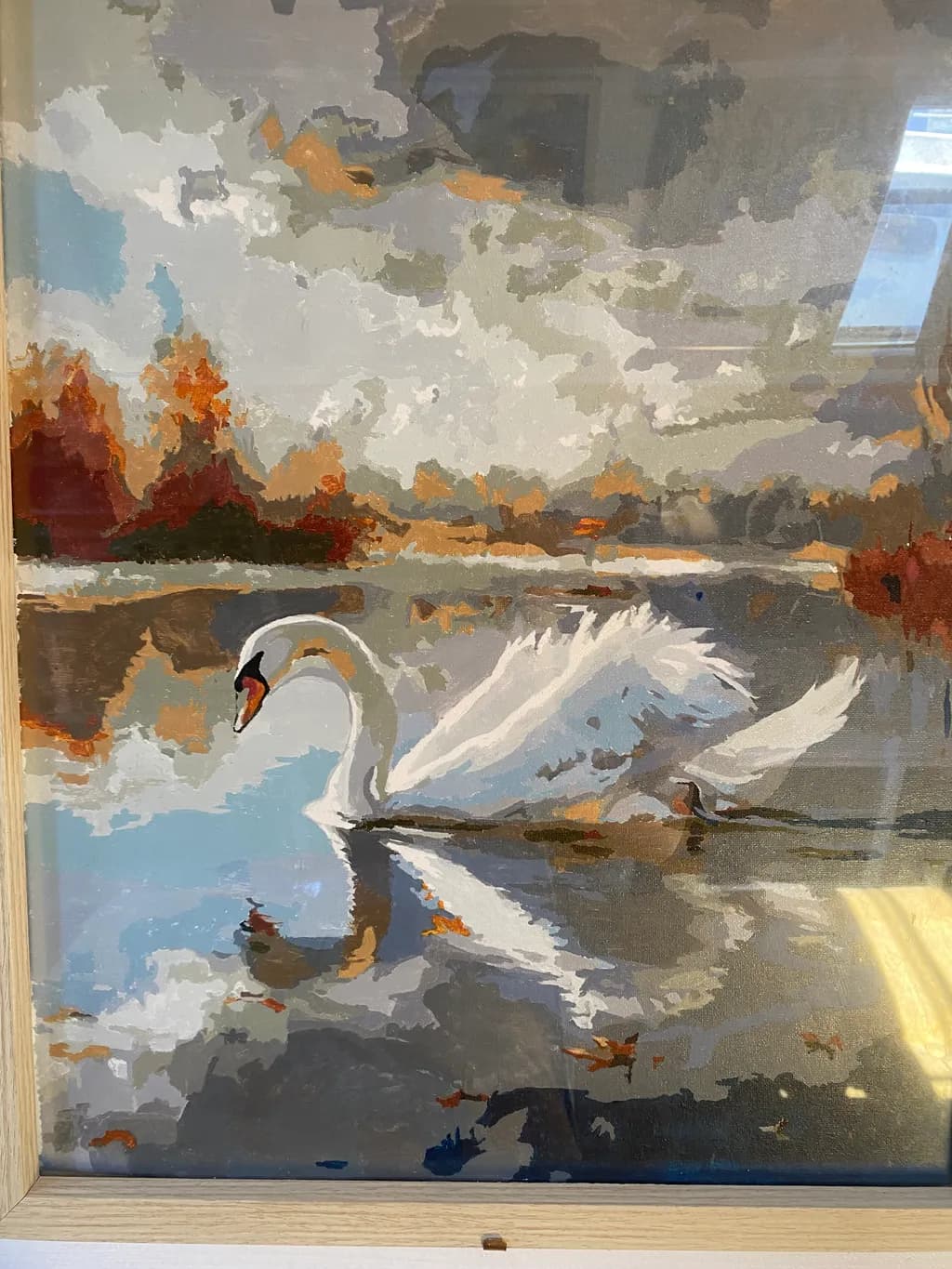 Swans on Autumn Waters