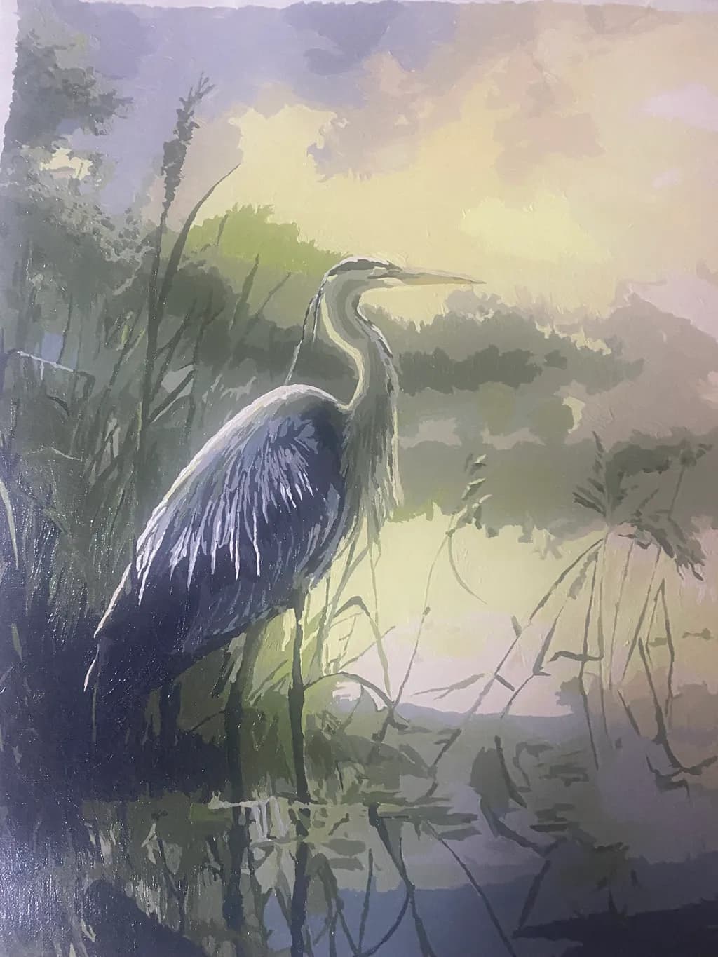 Heron in the Marsh