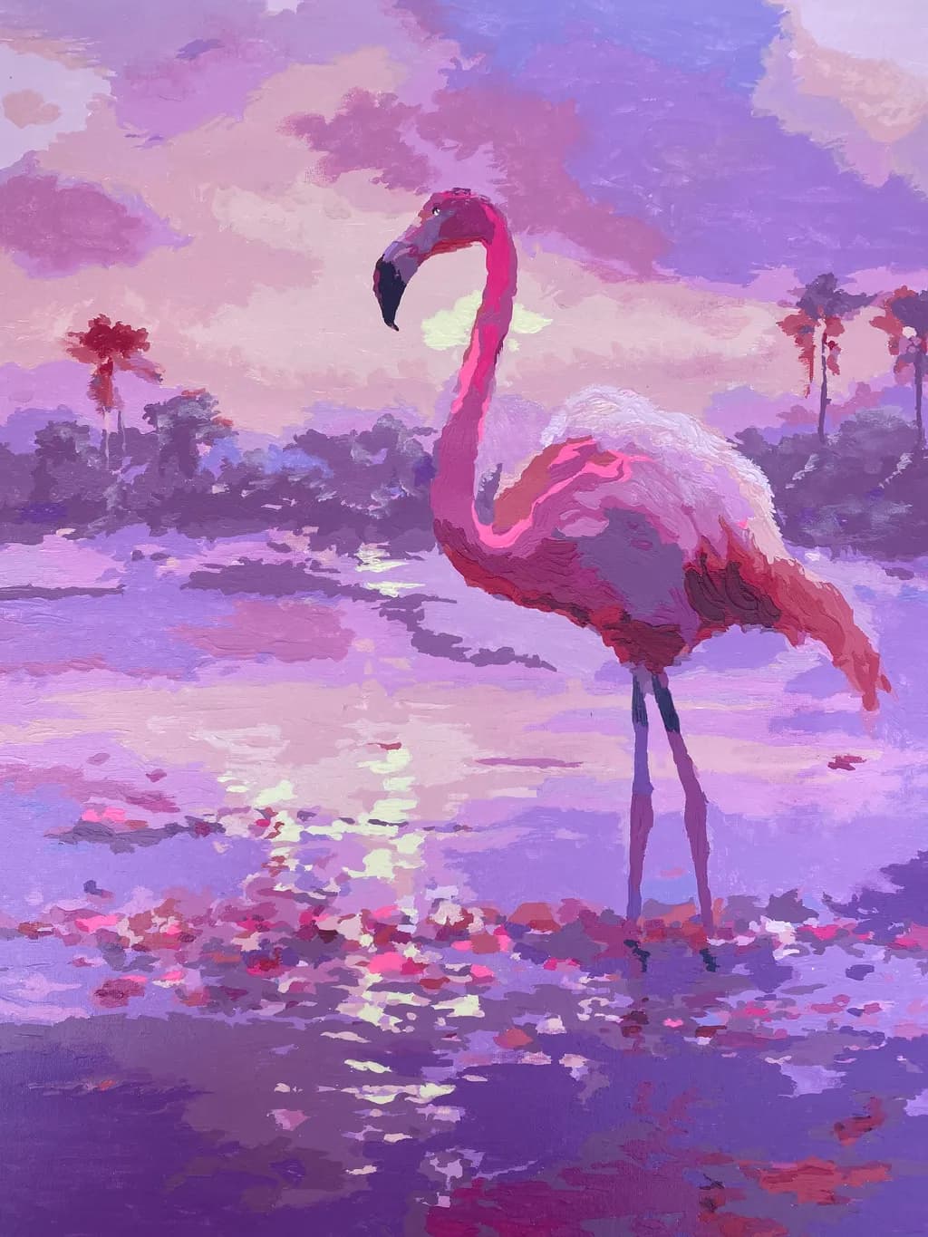 Flamingo at Dusk
