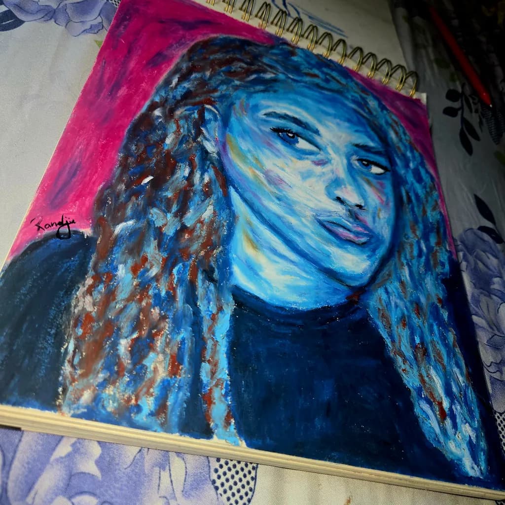 Blue-Toned Portrait