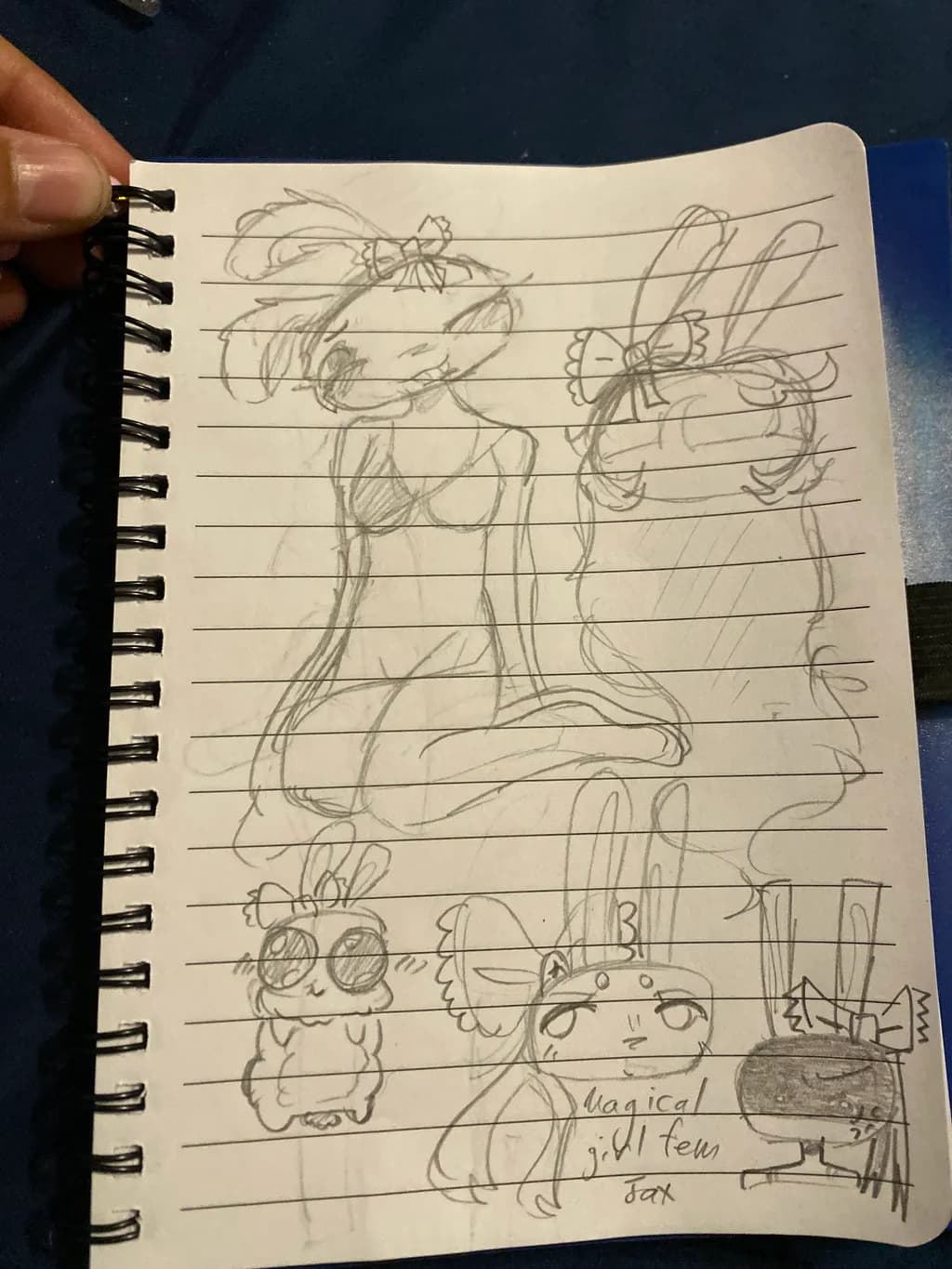 Magical Girl Fox Sketches