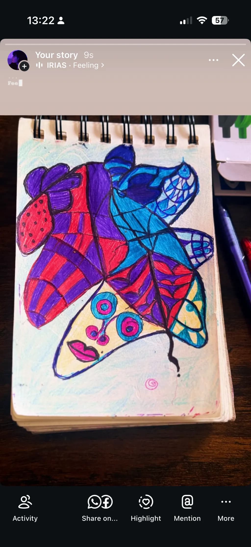 Colorful Butterfly Mosaic