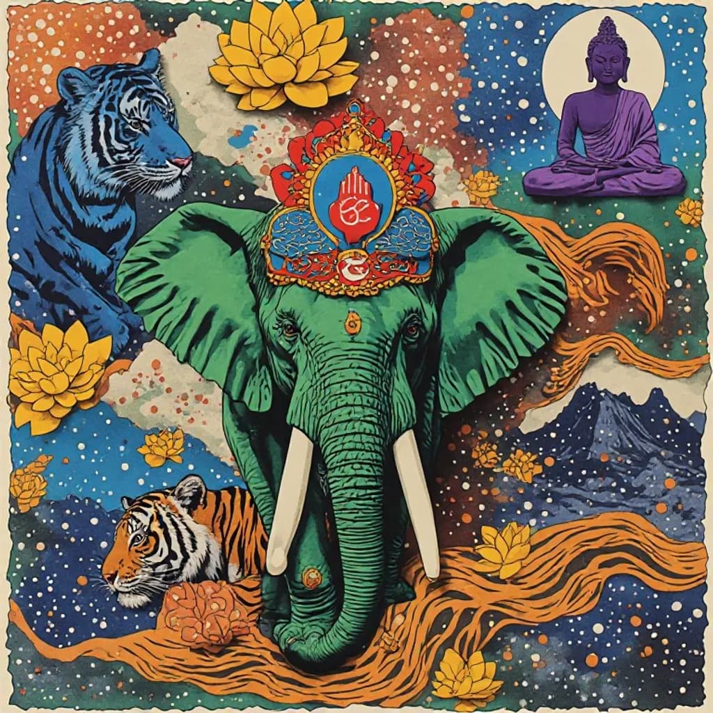 Sacred Elephant Mandala