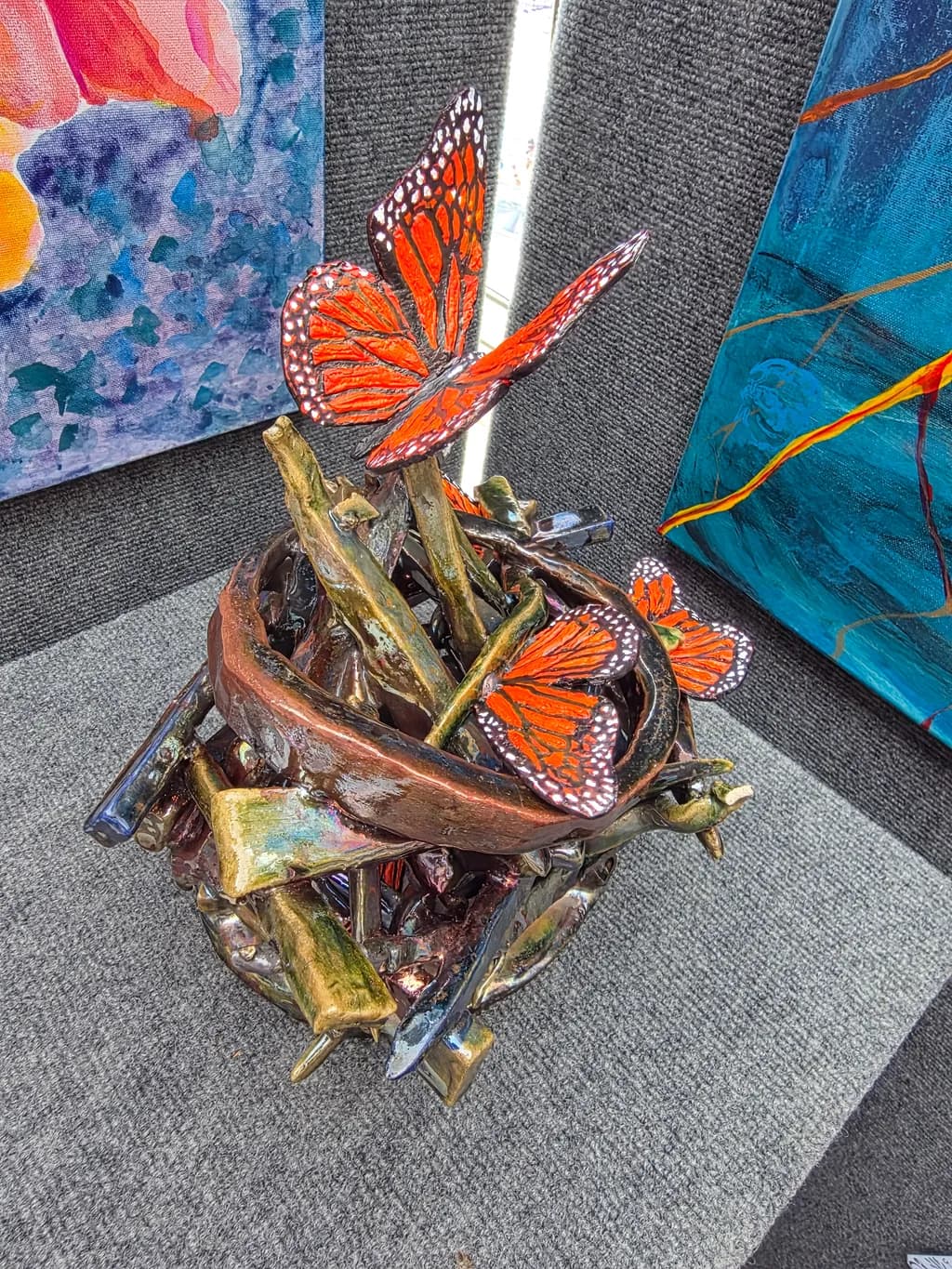 Butterfly Branch Sculpture