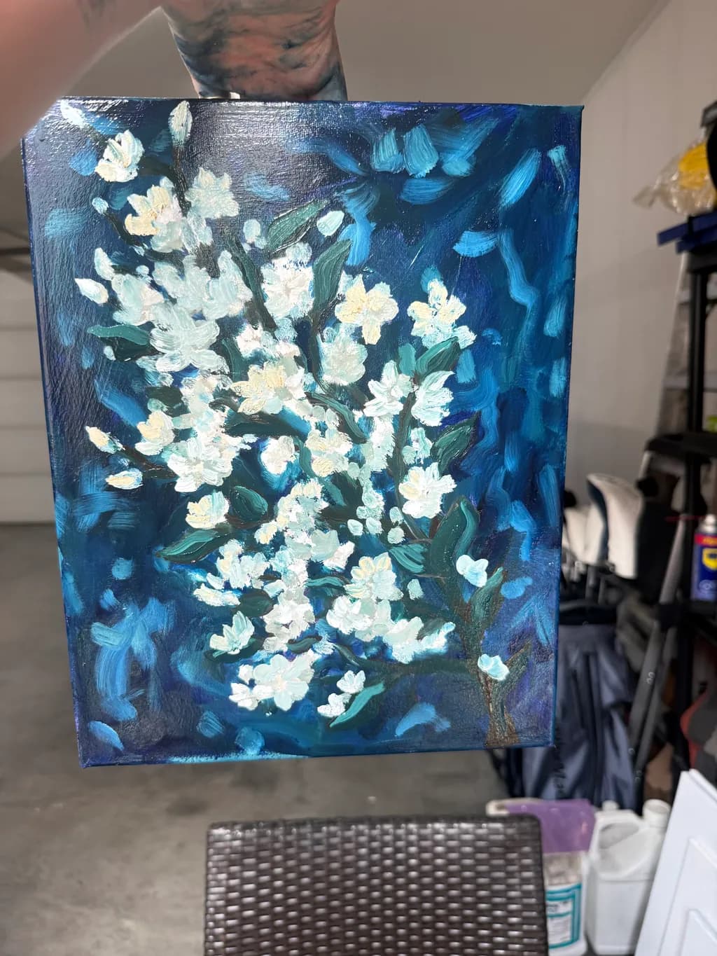 Blue Garden Blossoms