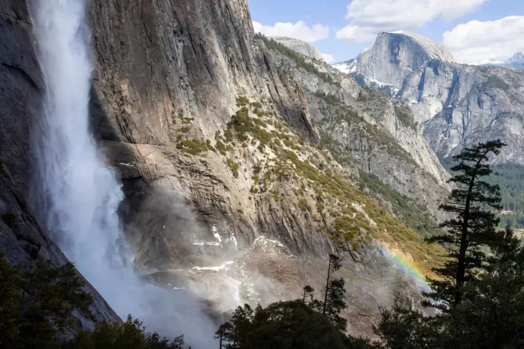 Yosemite Waterfall Rainbow