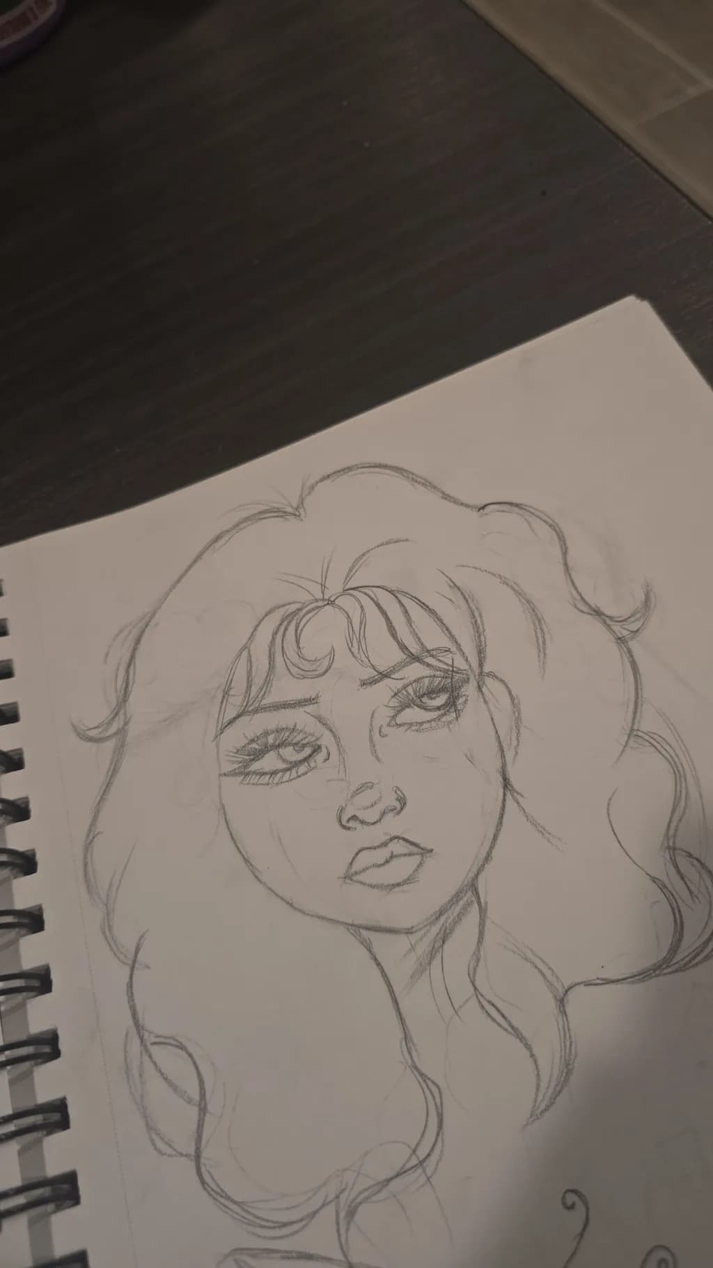 Curly-Haired Woman Portrait