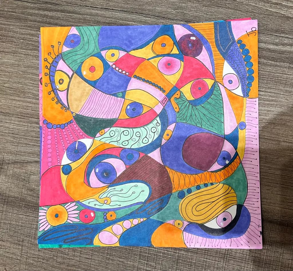Chromatic Geometry Mosaic