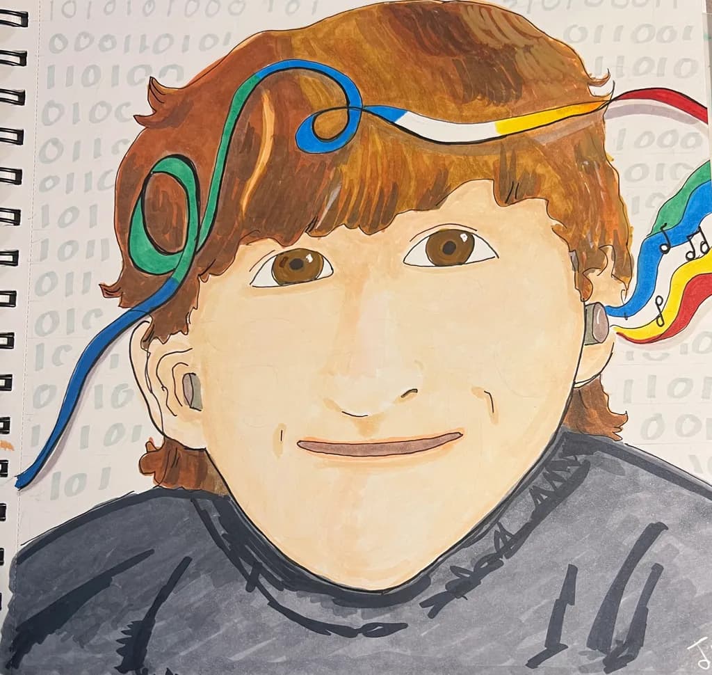 Binary Boy Portrait