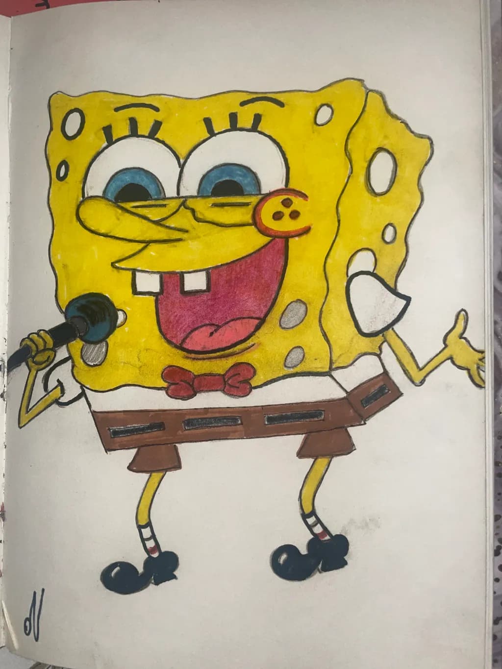 SpongeBob Singing on Stage