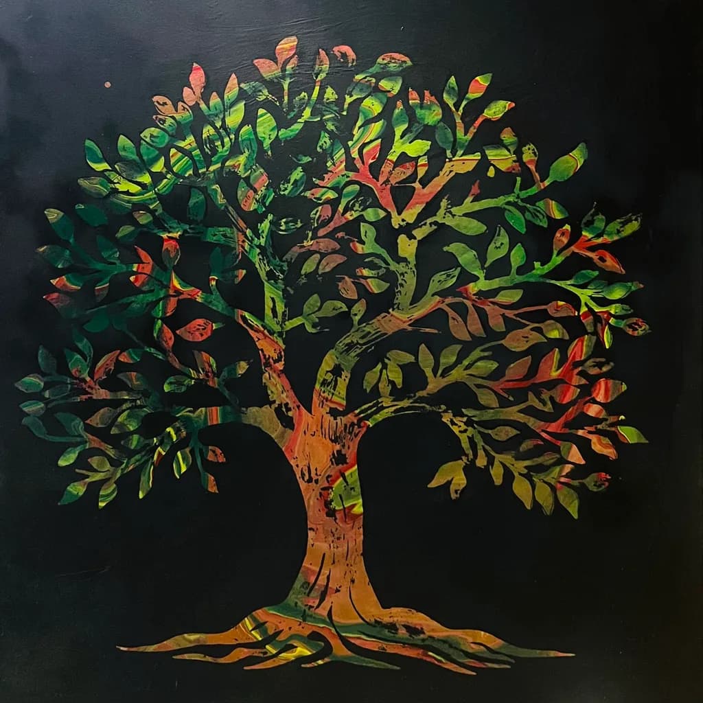 Autumn Tree Mosaic