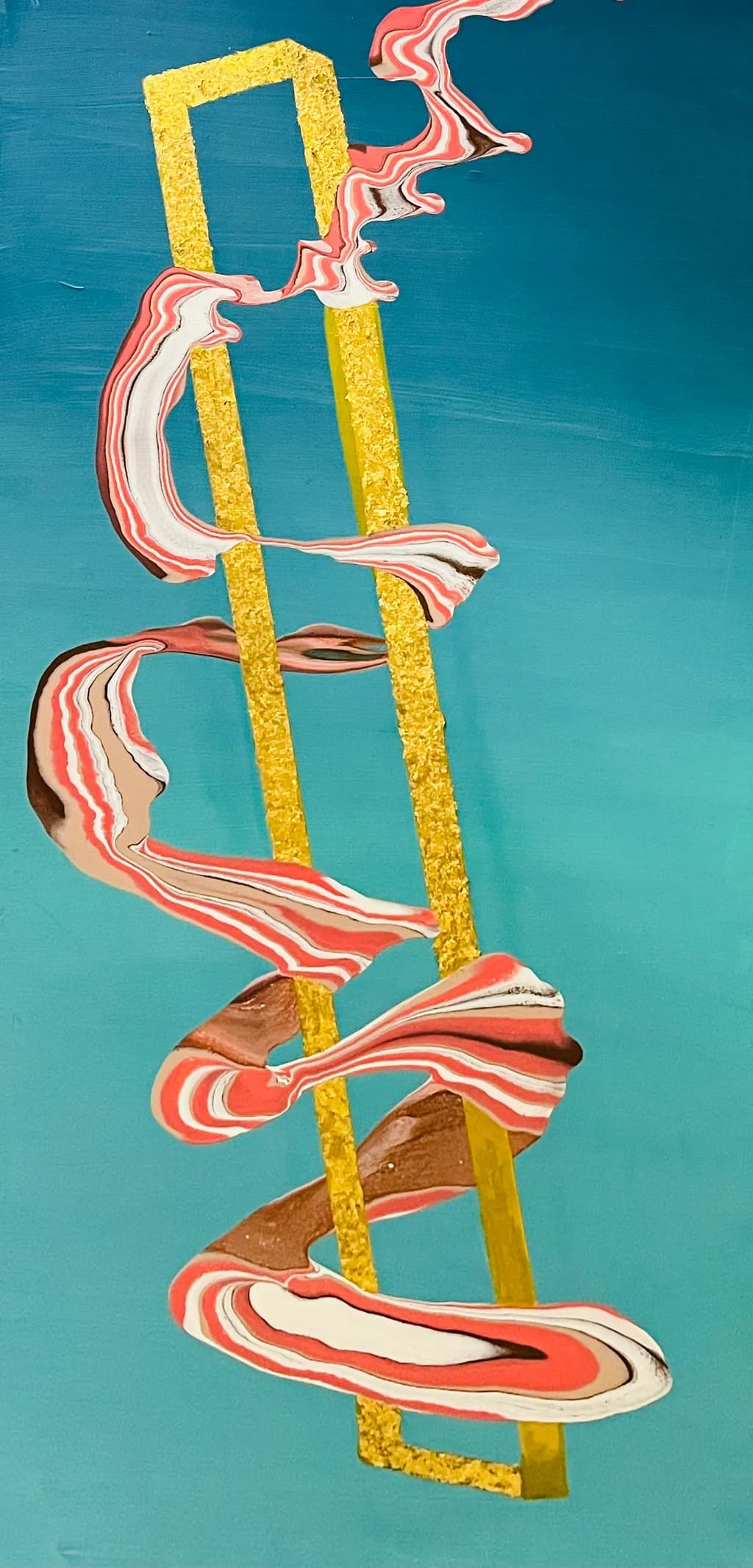 Ribboned Gold Geometry