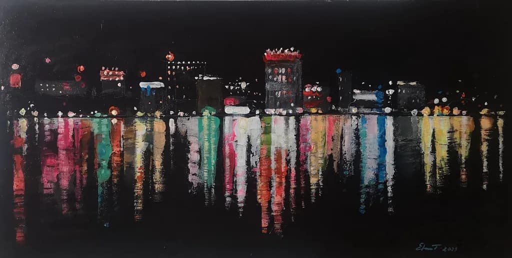 City Lights Reflected