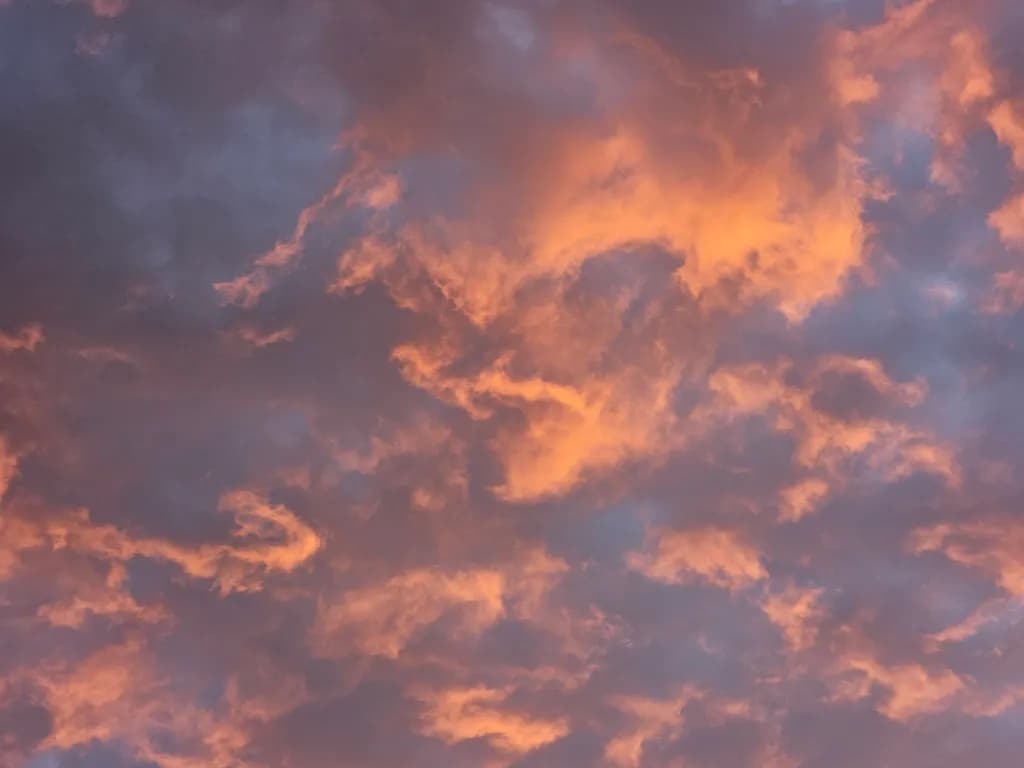 Mauve Sunset Clouds