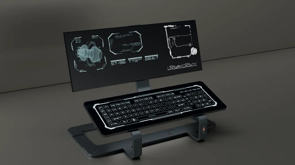 Futuristic Terminal Console