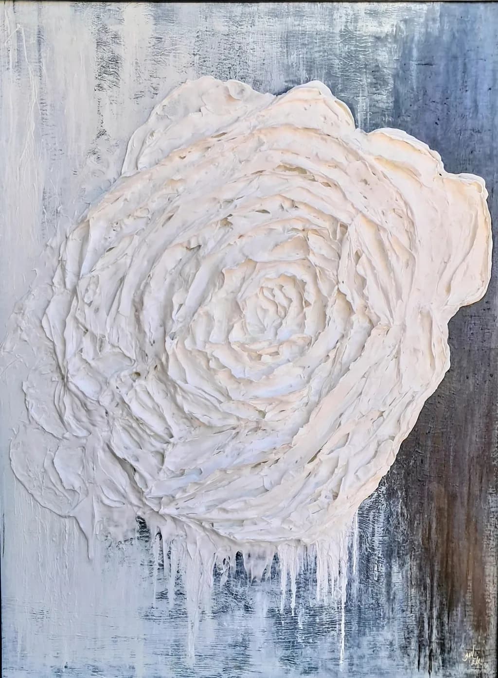 Layered White Bloom