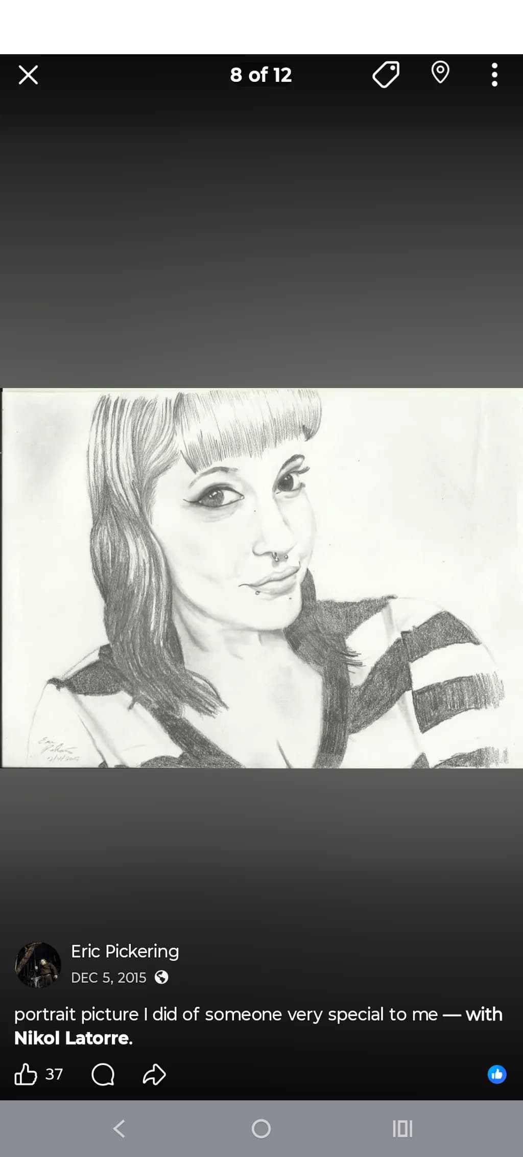 Pencil Portrait of a Woman