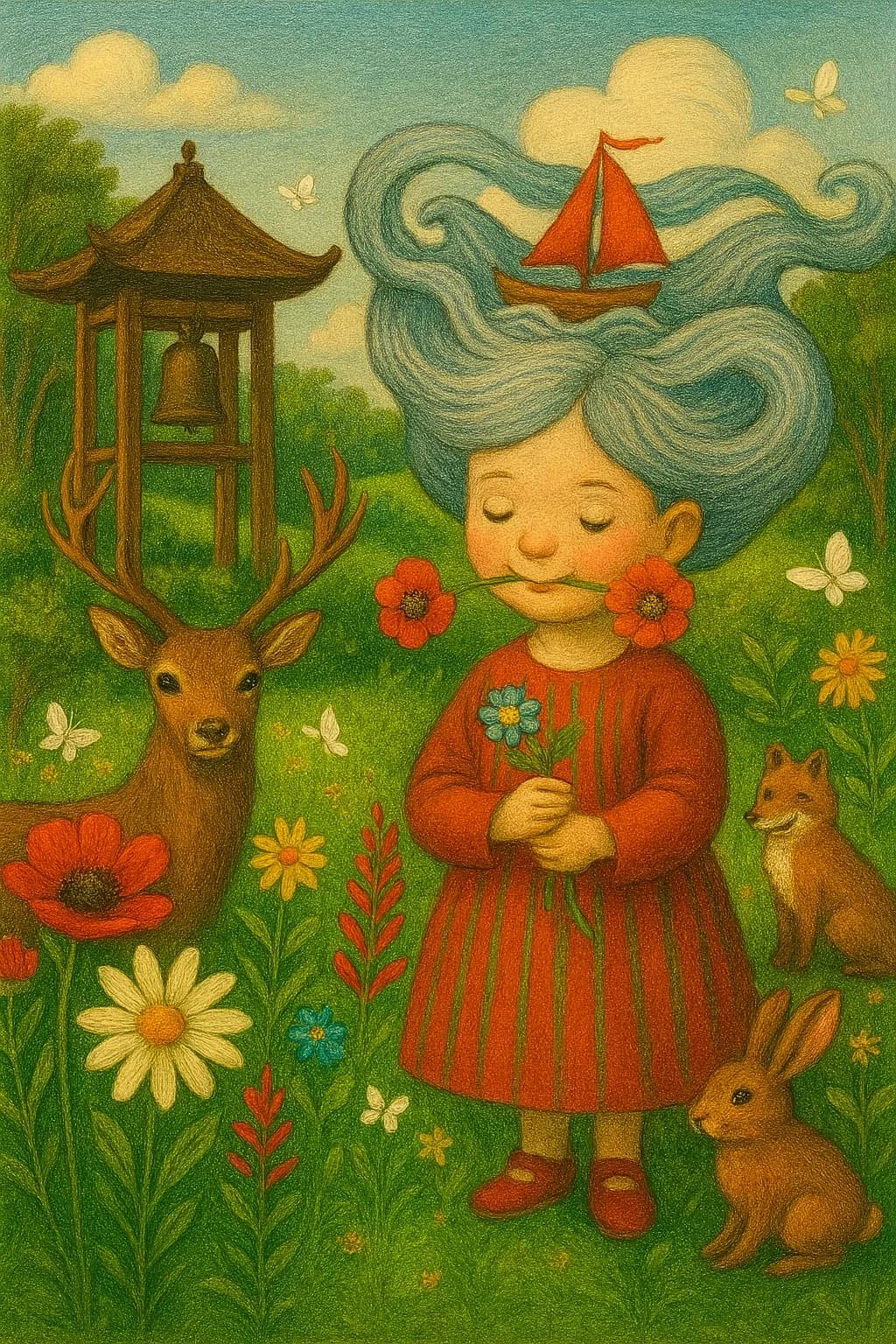 The Garden Bell and Sailboat