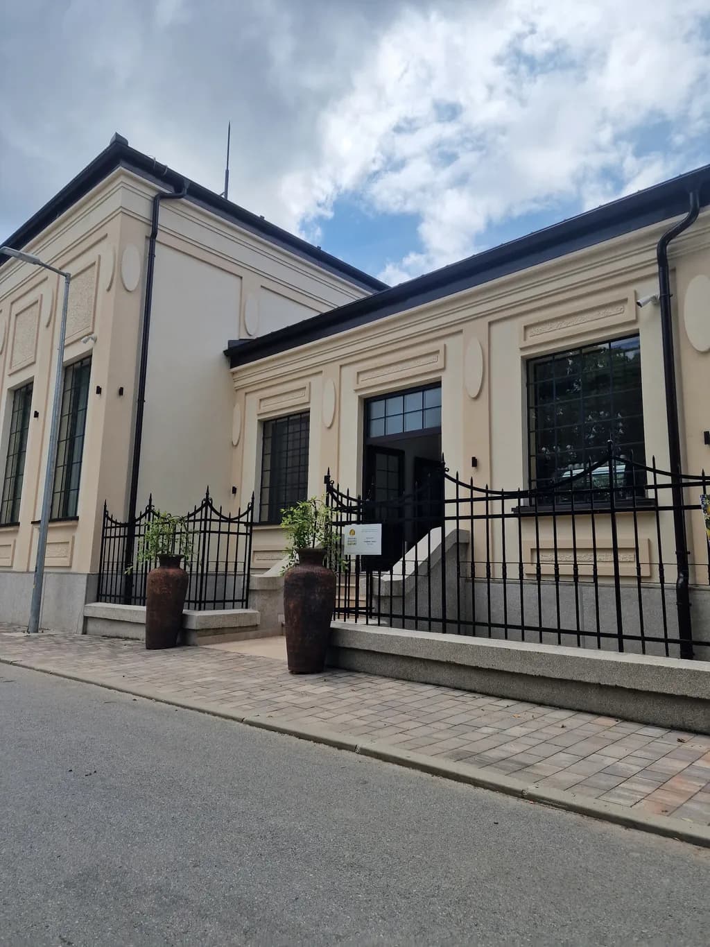 Classical Facade Under Cloudlight