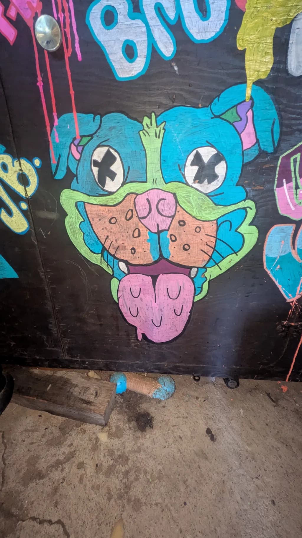 Colorful Cartoon Creatureffiti