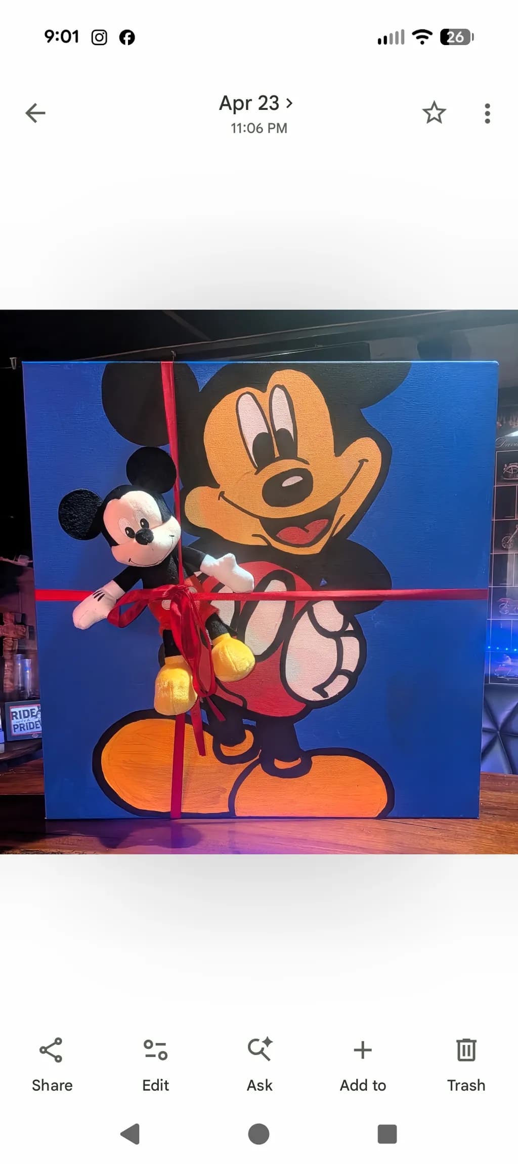 Mickey’s Red Ribbon