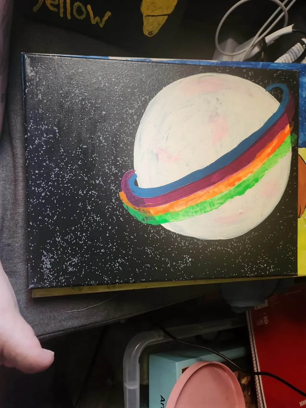 Rainbow Ringed Planet