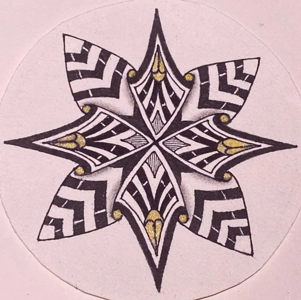 Golden Geometric Star