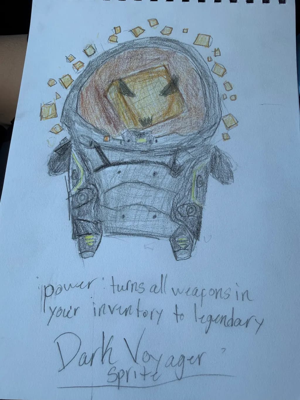 Dark Voyager Robot Sketch