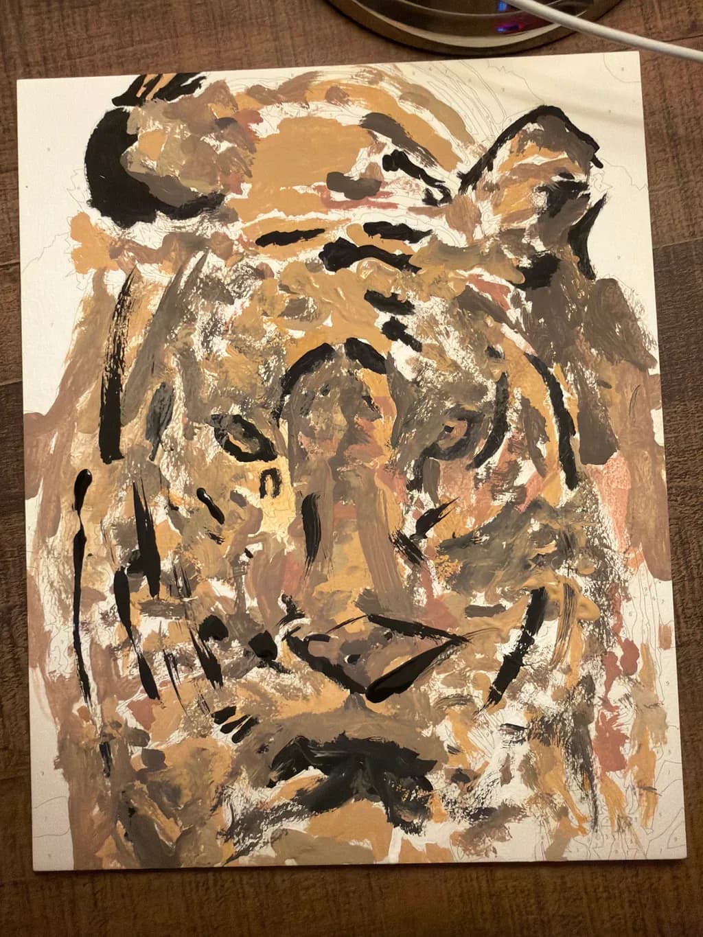 Ochre Painted Portrait