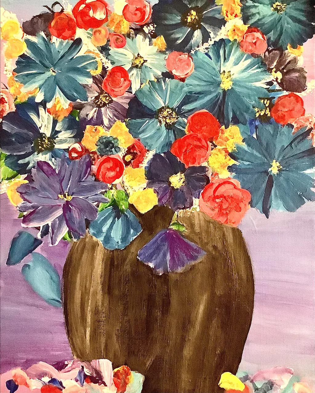 Jewel-Toned Flower Arrangement