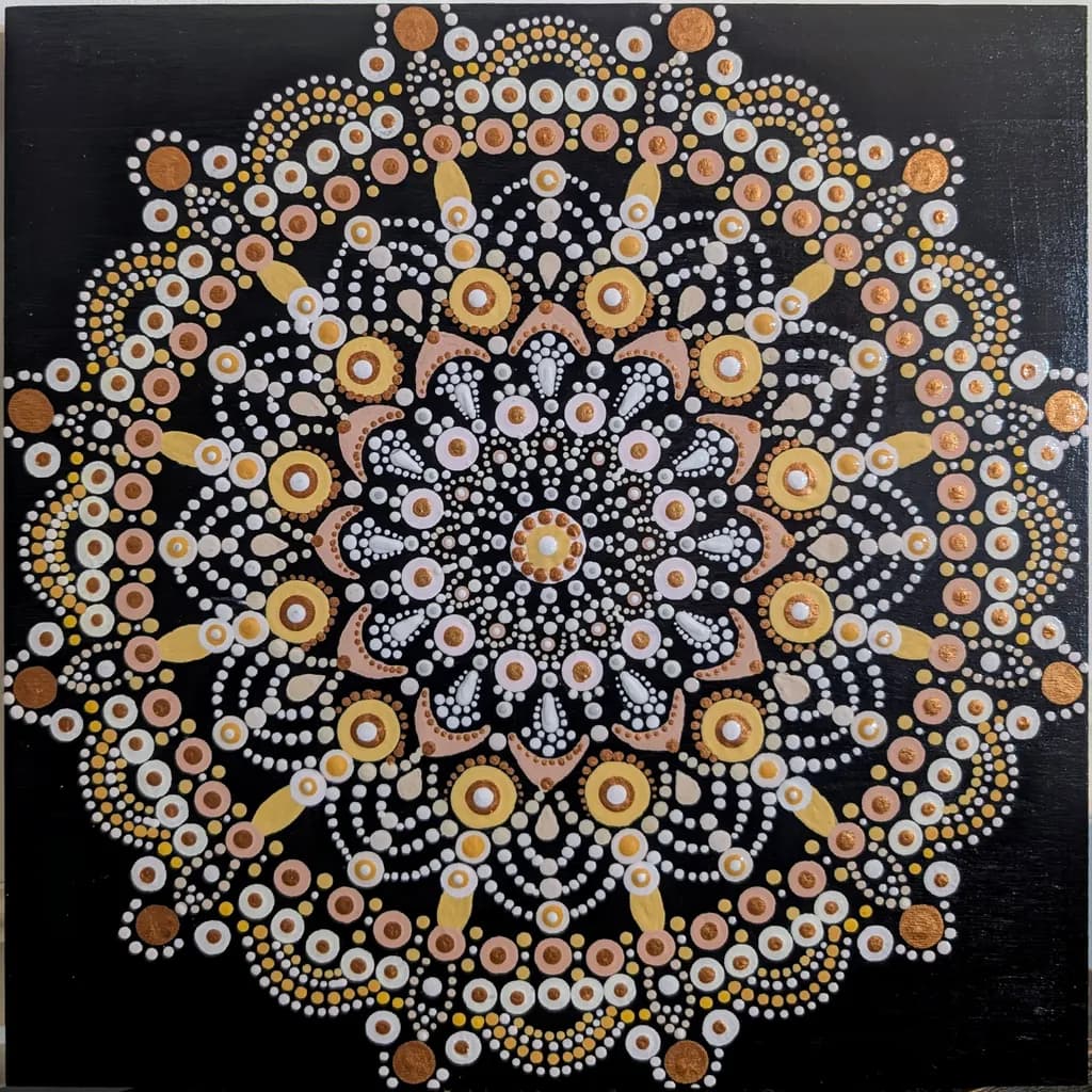 Golden Dot Mandala