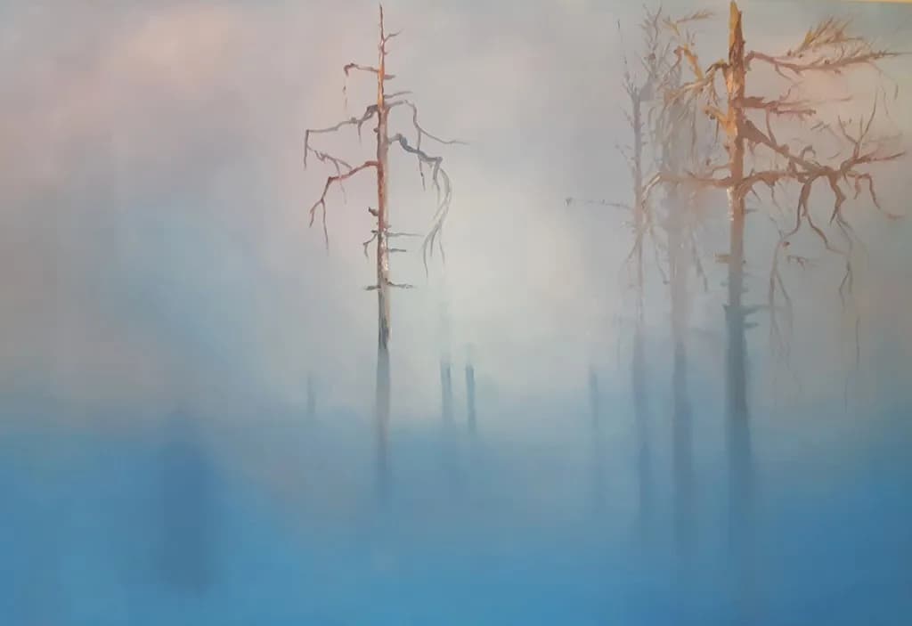 Foggy Forest Trees