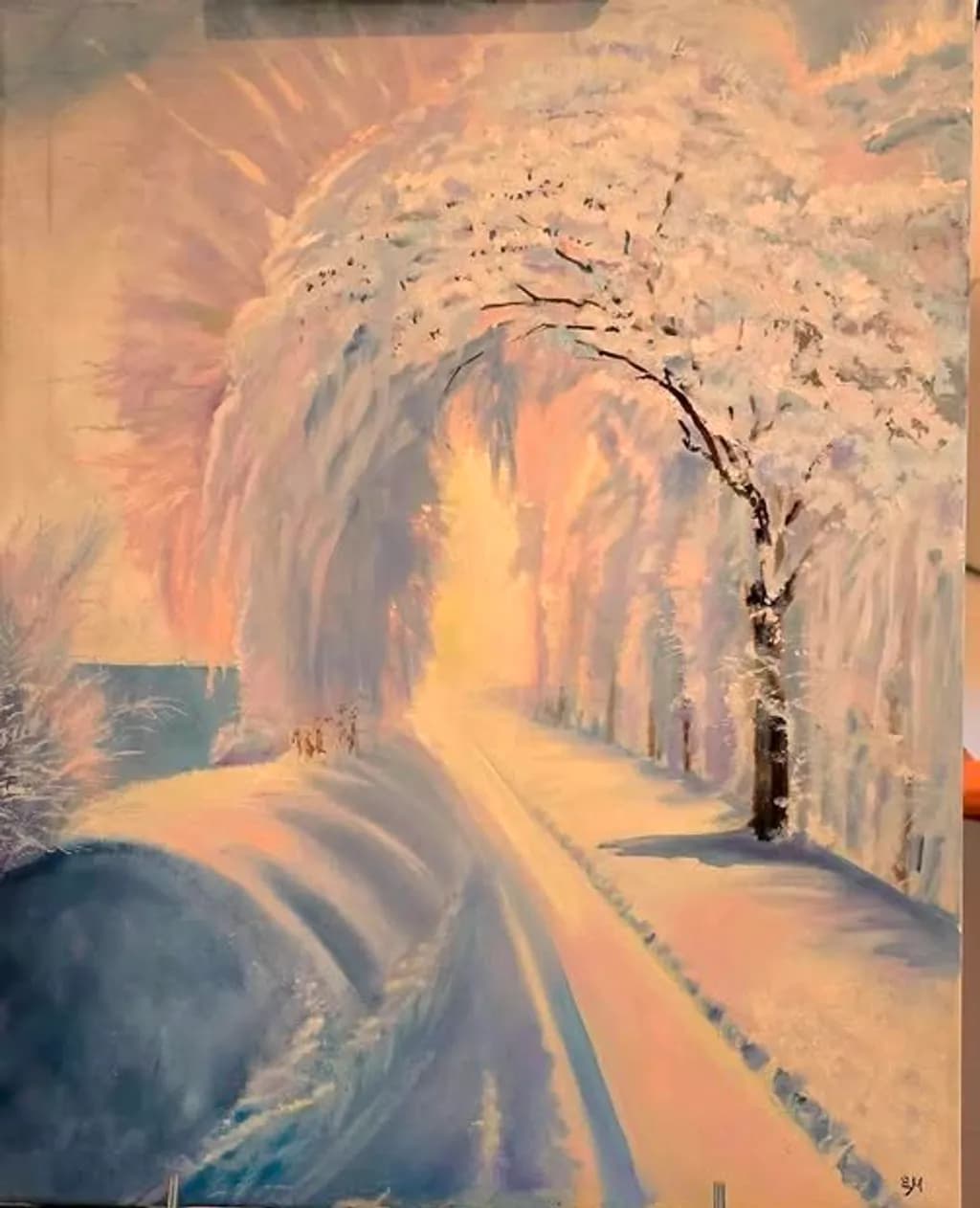 Winter Roadside Light