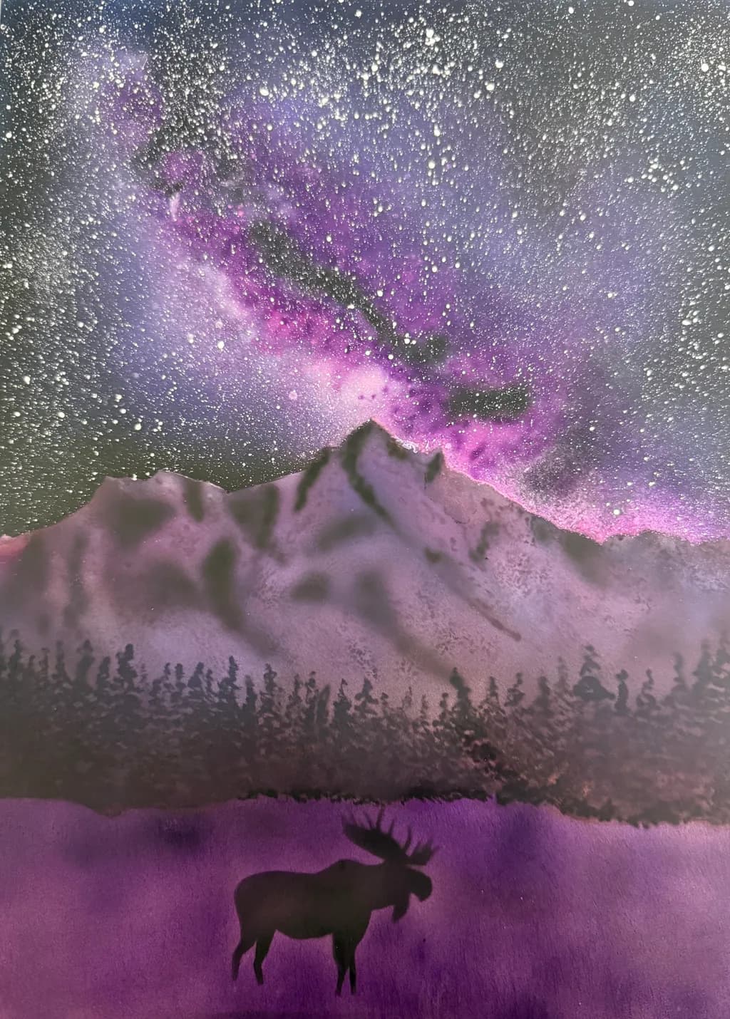 Moose Under the Galaxy