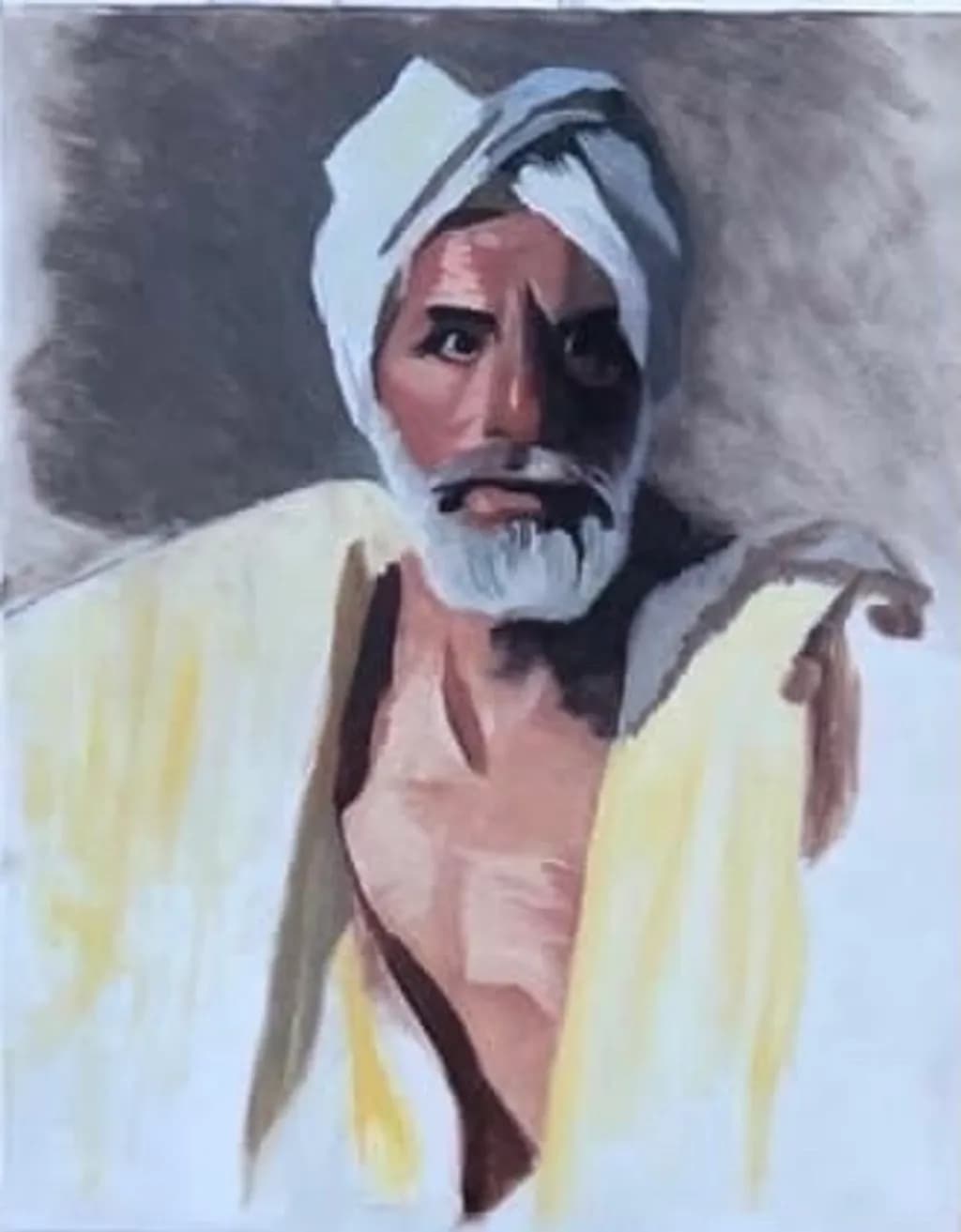 Elderly Turbaned Portrait