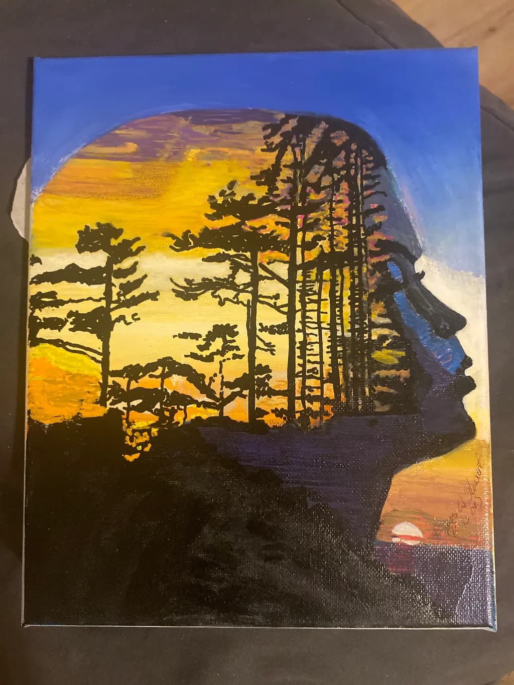 Forest Sunset Silhouette