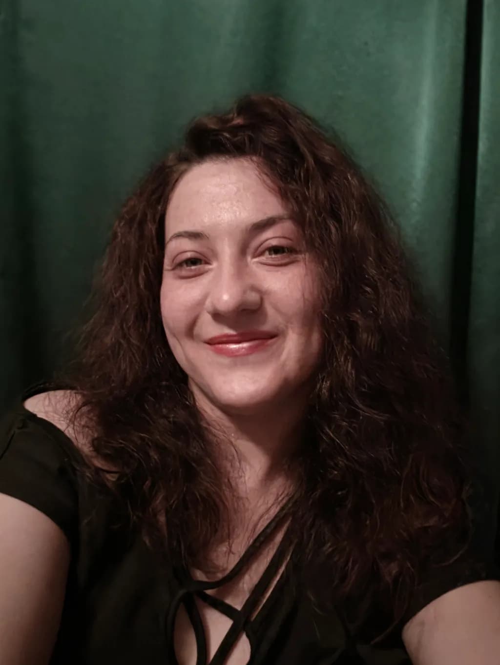 Green Backdrop Portrait