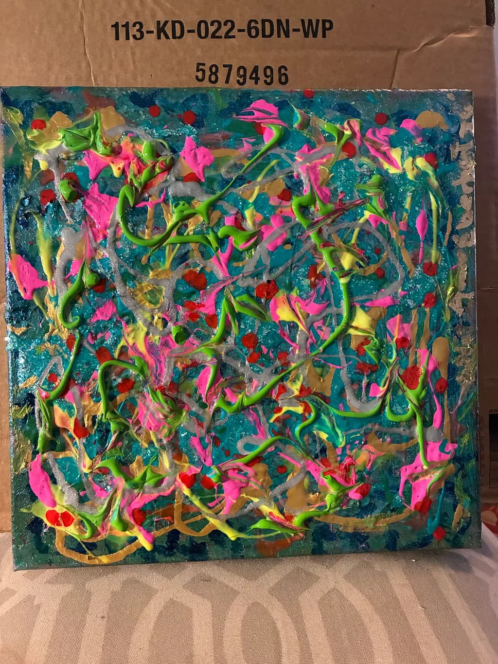Neon Garden Abstract