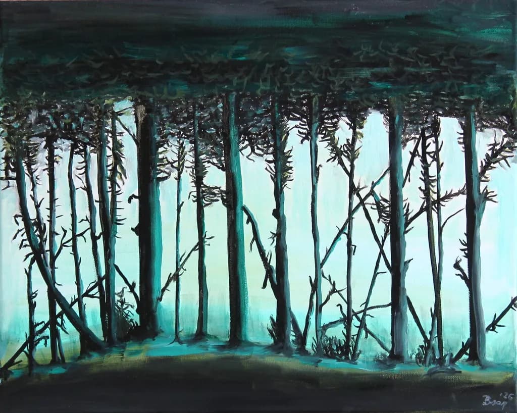 Teal Forest Canopy