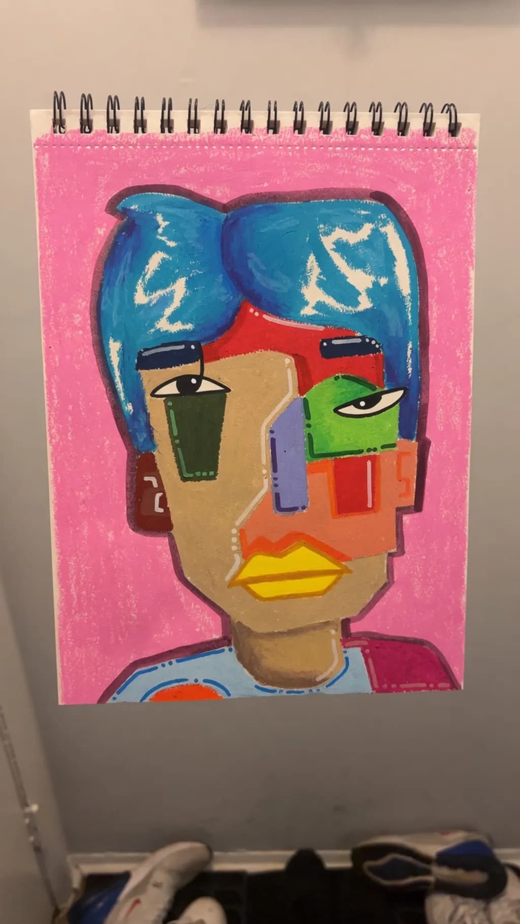 Geometric Color Portrait