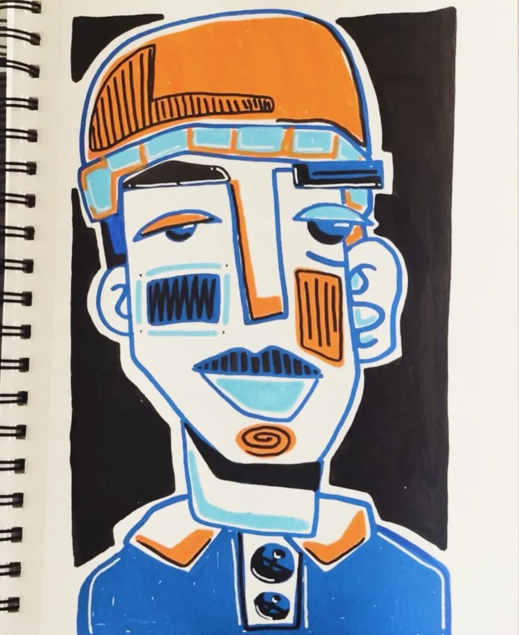 Blue-Hatted Portrait