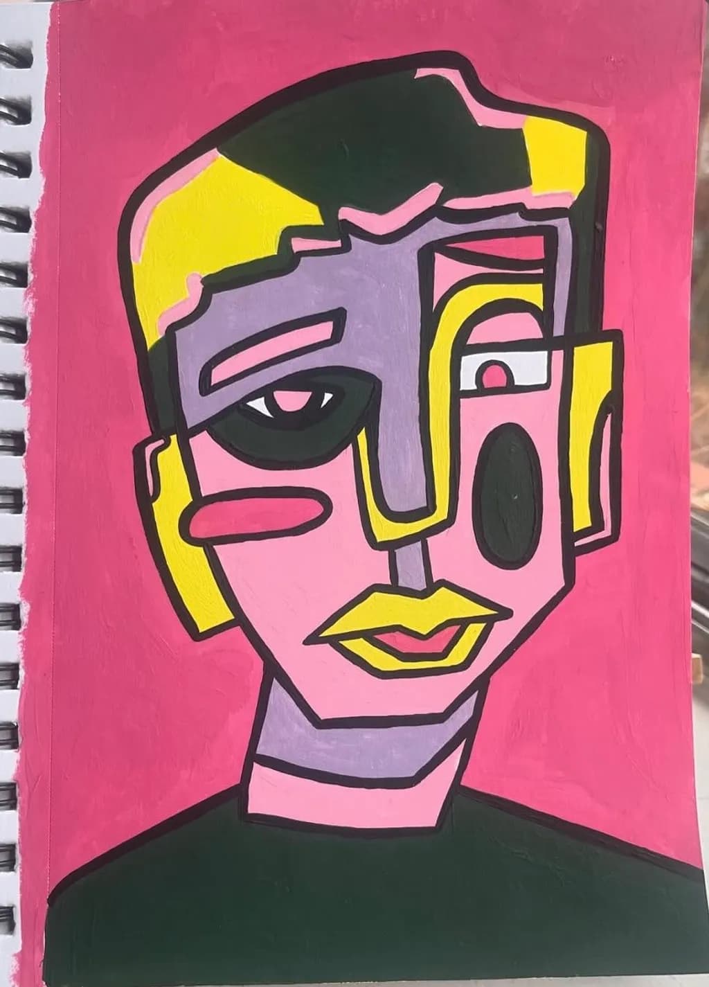 Geometric Color Portrait
