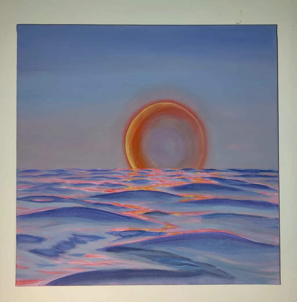Ringed Ocean Sunset