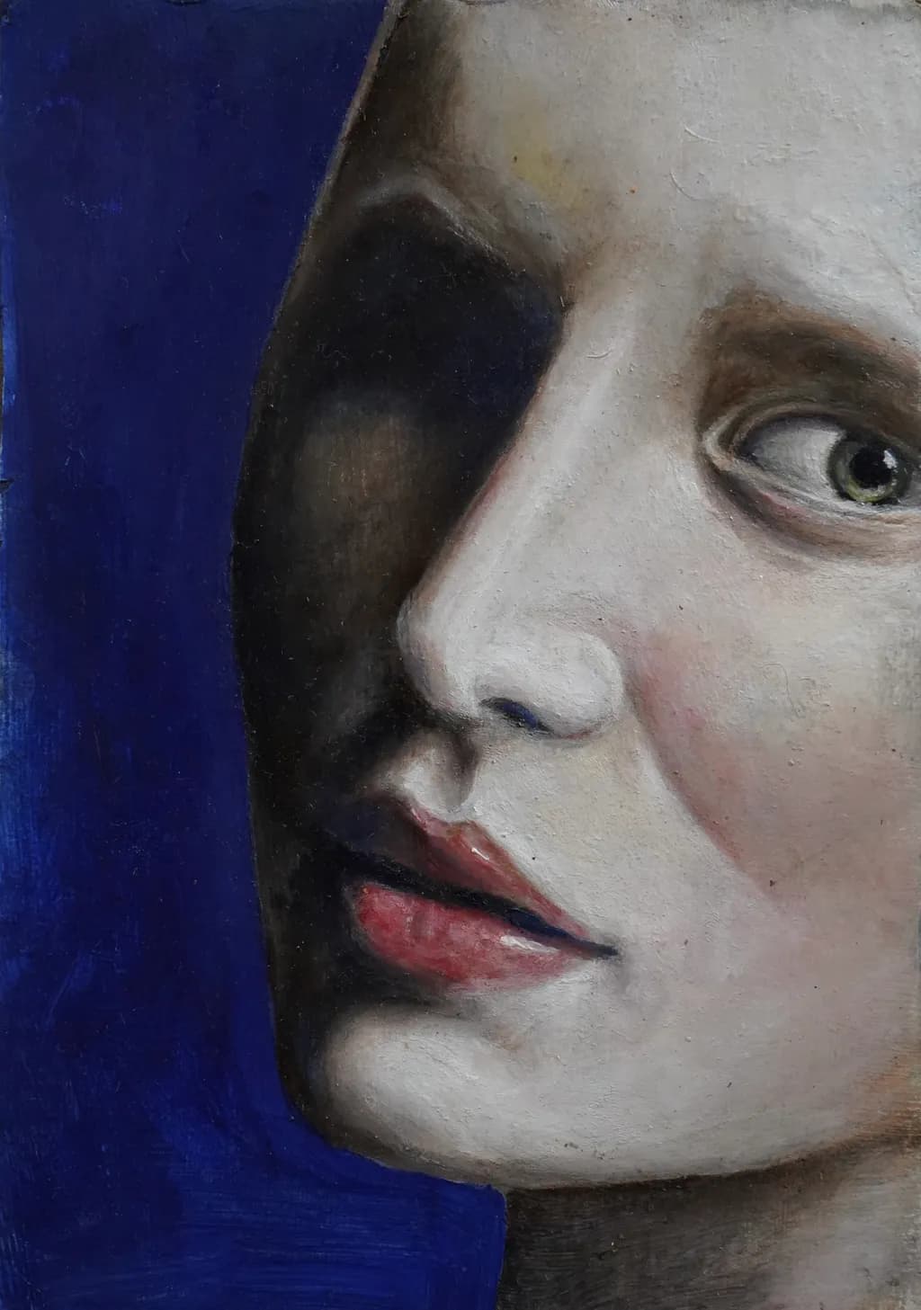 Blue Portrait Close-Up
