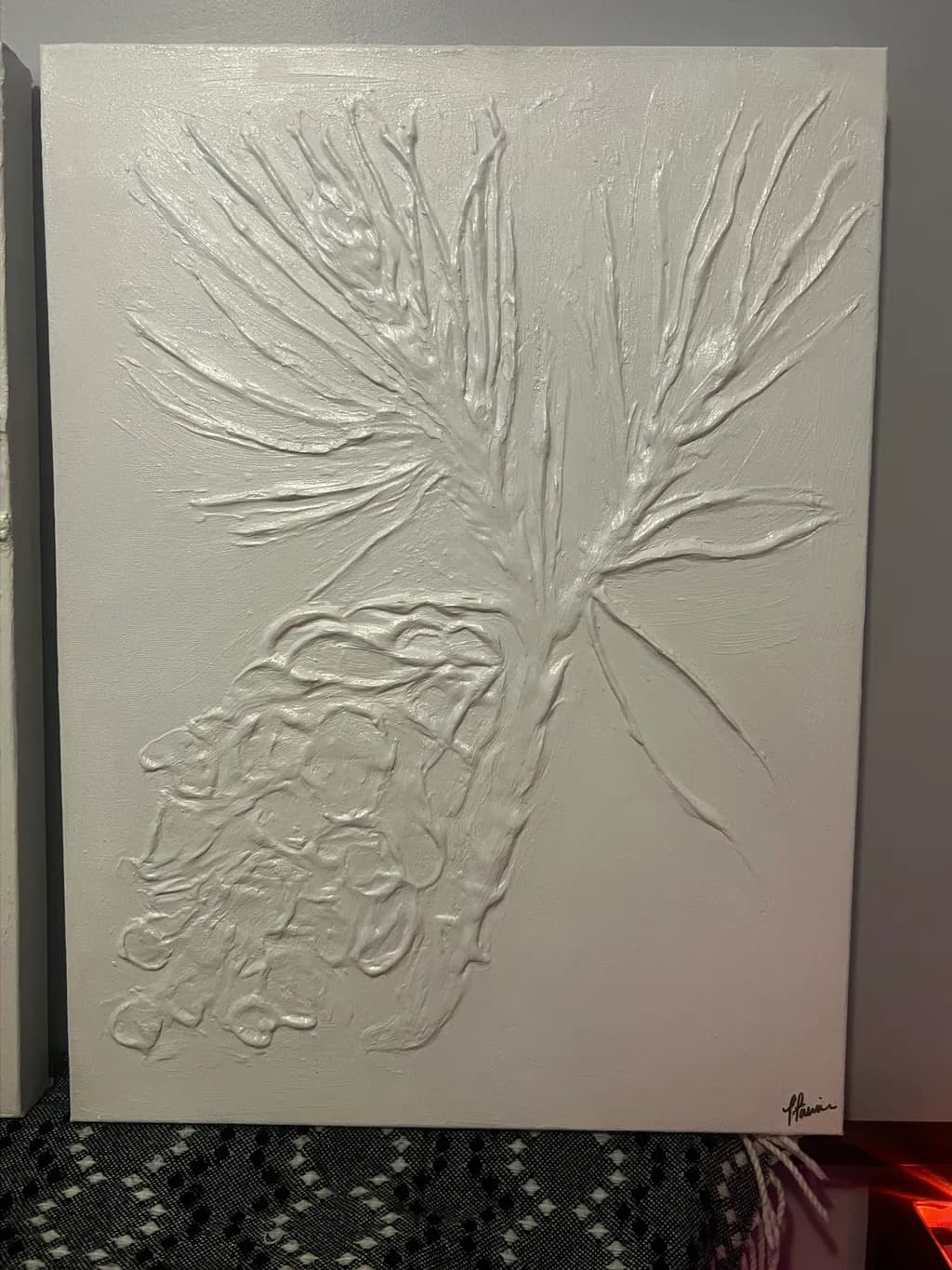 Sculpted Botanical Relief