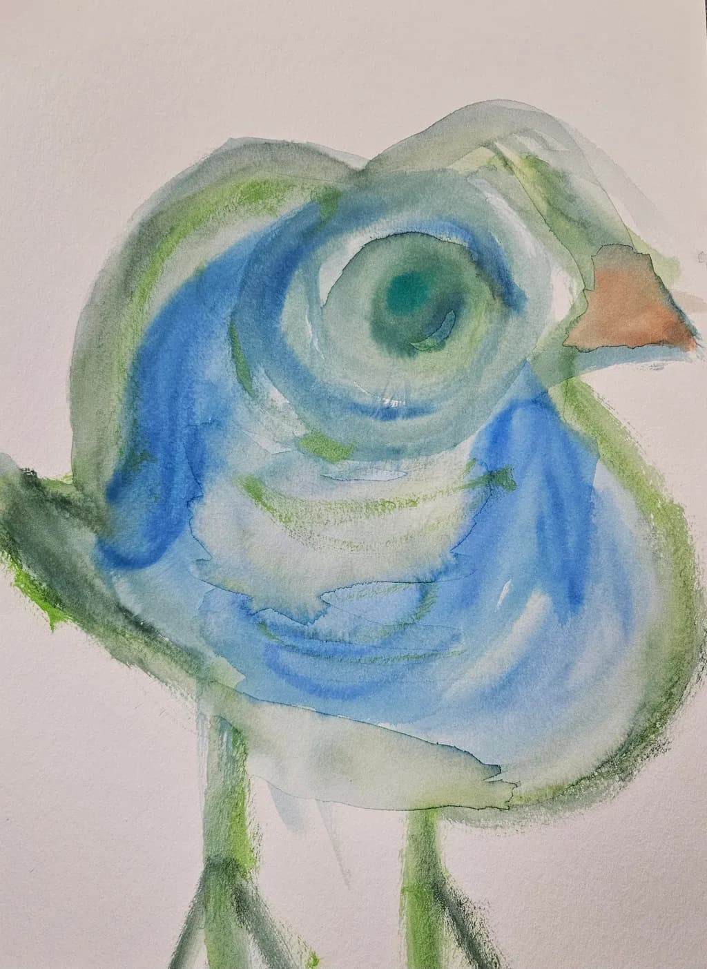 Blue-Green Rose Study