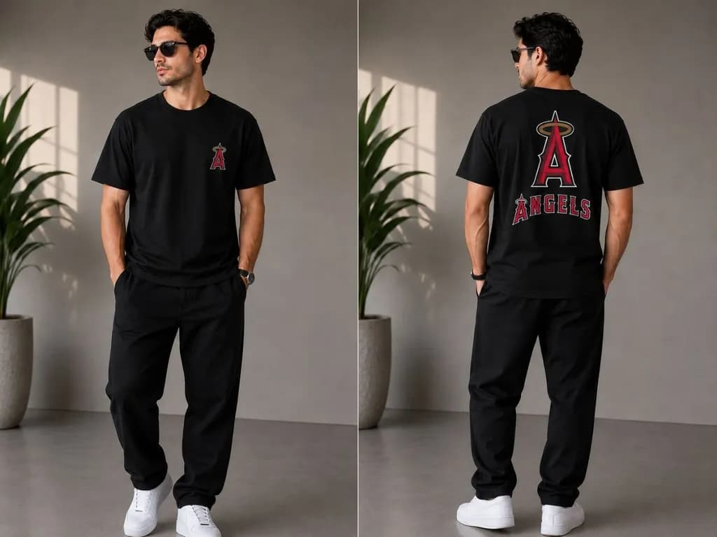Black Angels Graphic Tee Look