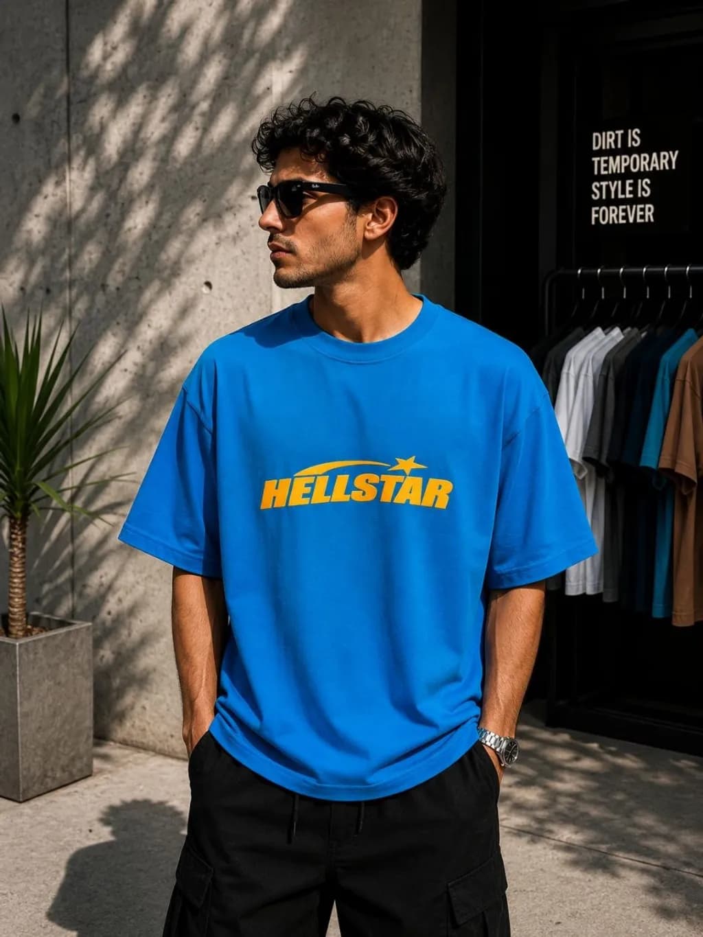 Blue Streetwear Portrait