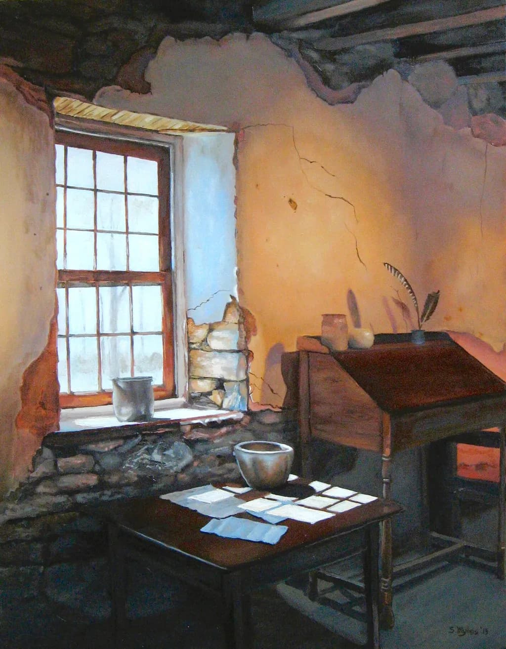 Still Life with Table and Desk